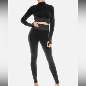 Black Women's Activewear Set